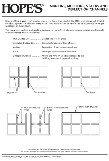 13 Muntins Mullions Stacks & Deflection Channels thumbnail