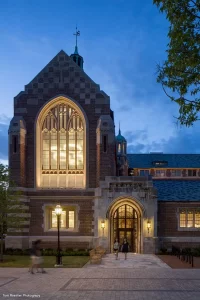 Historic Building at the University of Chicago features Hopes Solid Steel Windows.