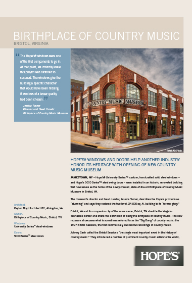 HOPES Press Birthplace of Country Music thumbnail