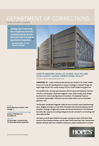 HOPES Press Cook County Correctional Facility thumbnail