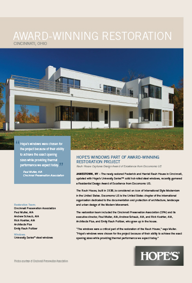 HOPES Press Rauh House Restoration thumbnail