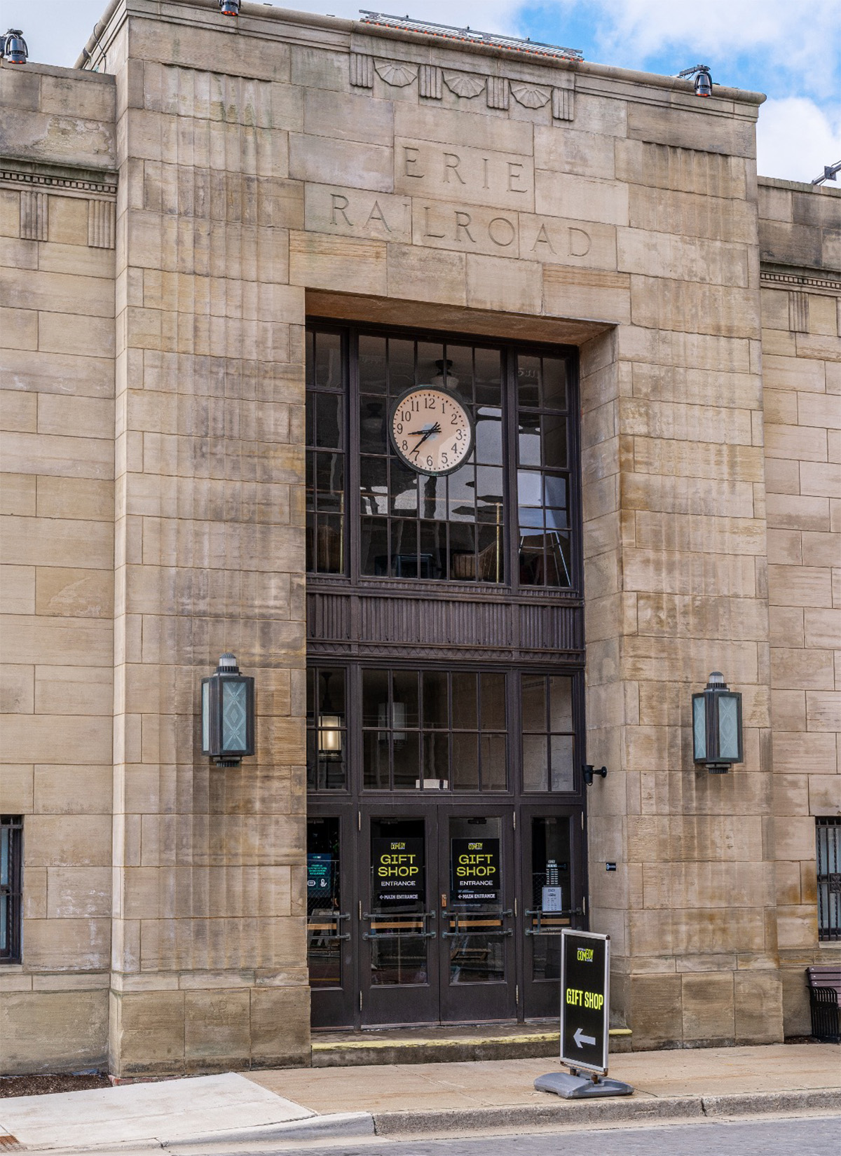 Original 1930s Hope’s steel doors and transom windows, refurbished by Hope's during the building’s restoration
