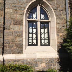 Hopes steel church windows for historic preservation, The Church of the Redeemer, Parish House, Morristown, NJ.