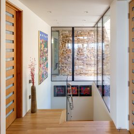 Hopes Custom Windows on dramatic entranceway of a high-end Arizona home.