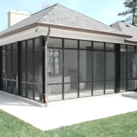 Private residence in Missouri featuring high end screen door by Hopes Windows.